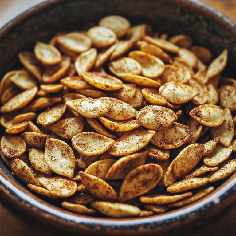 Caramelized Spicy Pumpkin Seeds