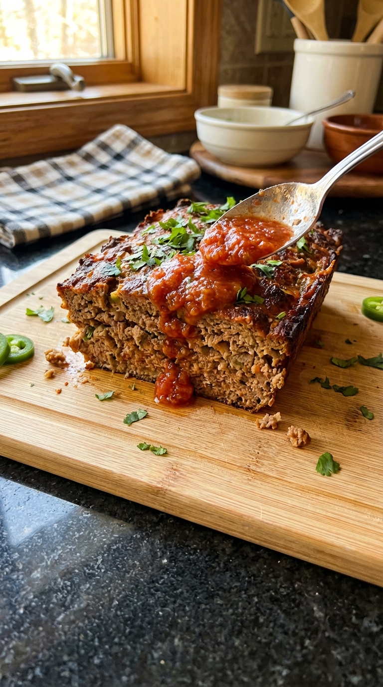 Mexican Meatloaf with Salsa