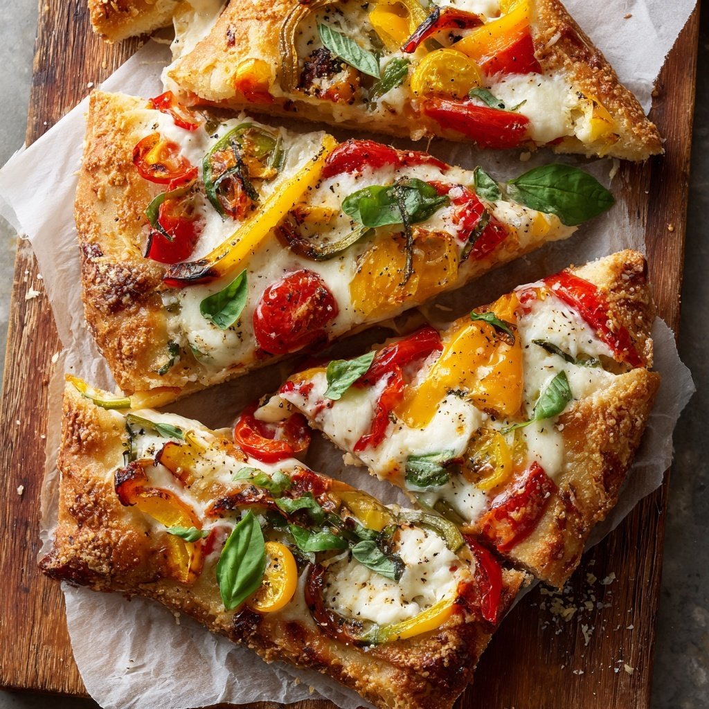 Loaded Veggie Pizza Slices