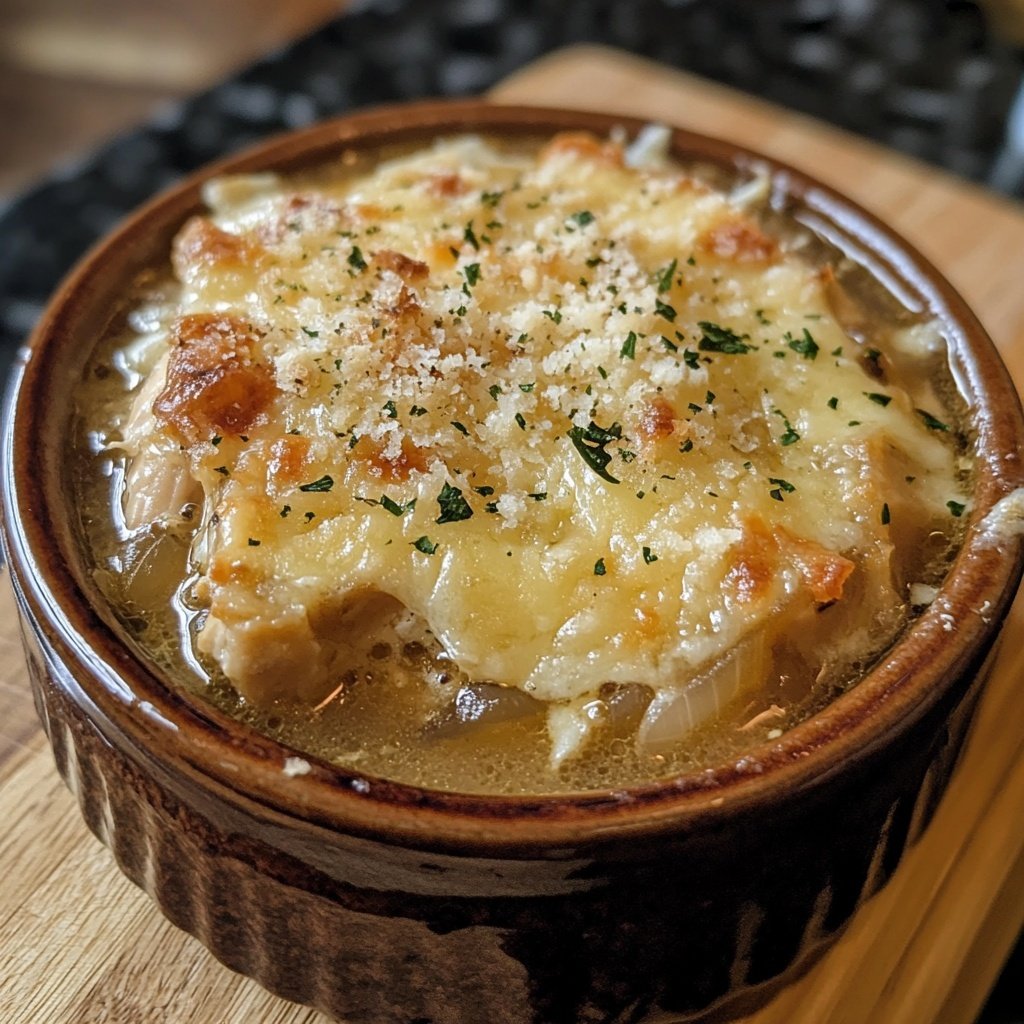 French Onion Chicken Soup
