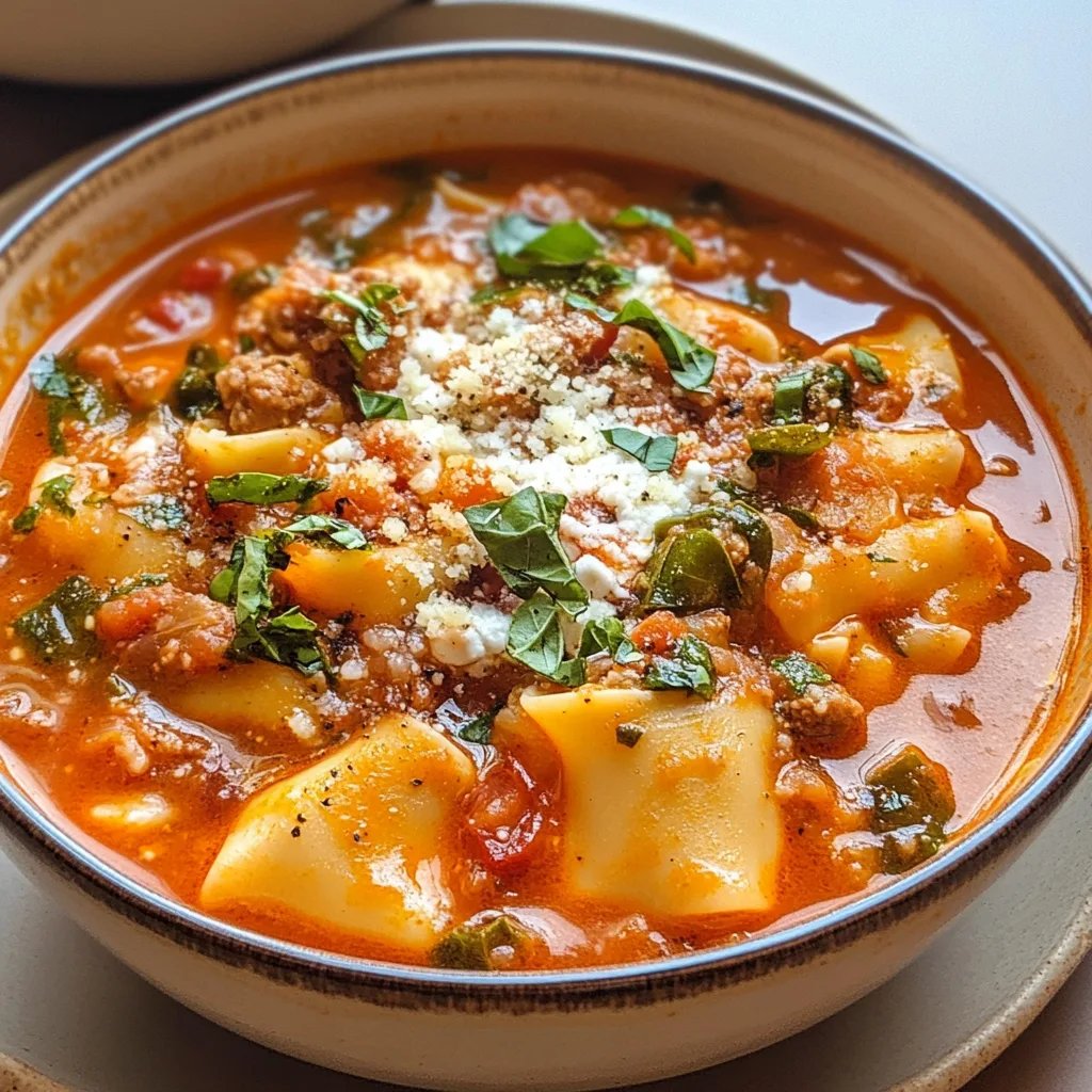 Lasagna Soup