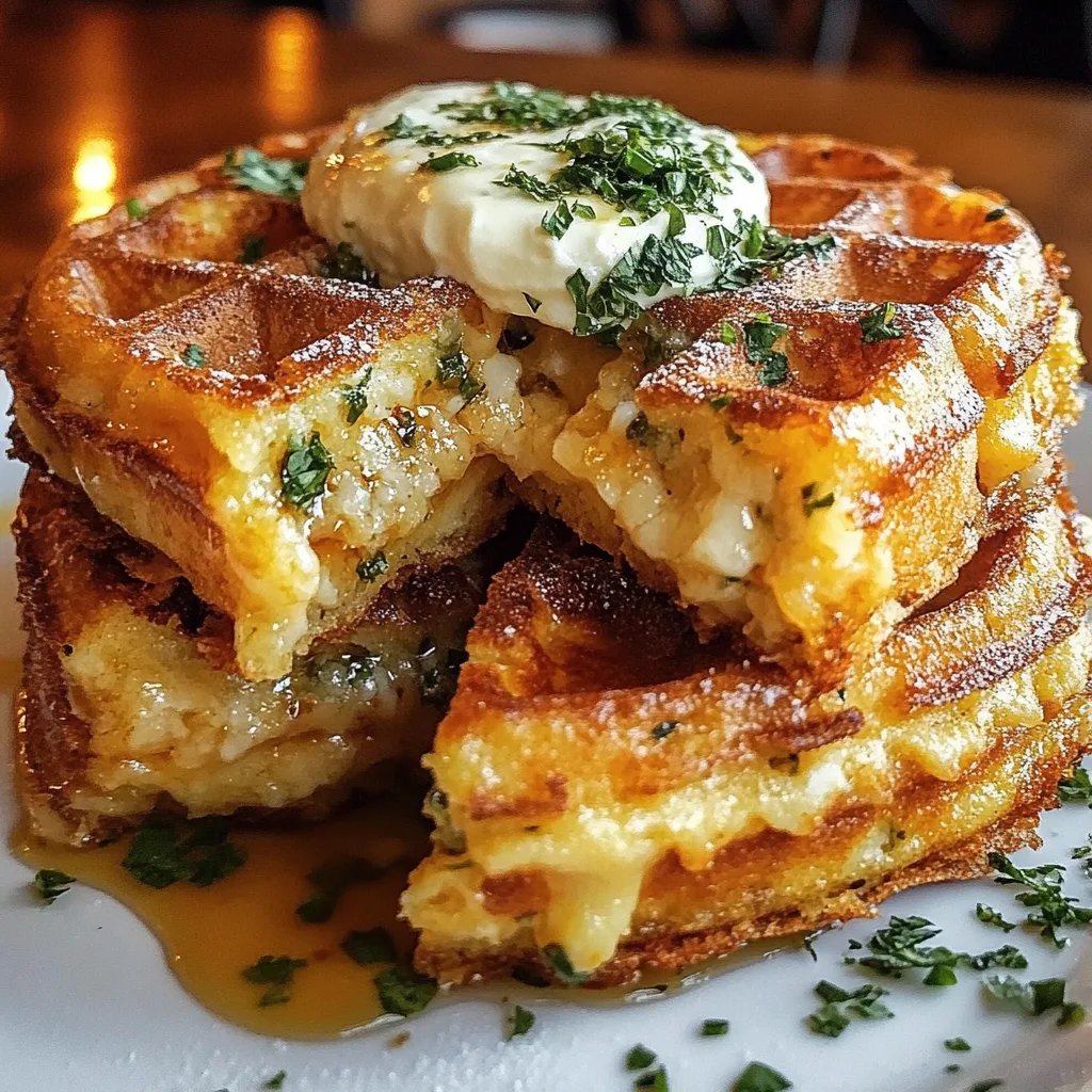 Spicy Cheddar Jalapeño Cornbread Waffles: An Incredible 7-Ingredient Recipe