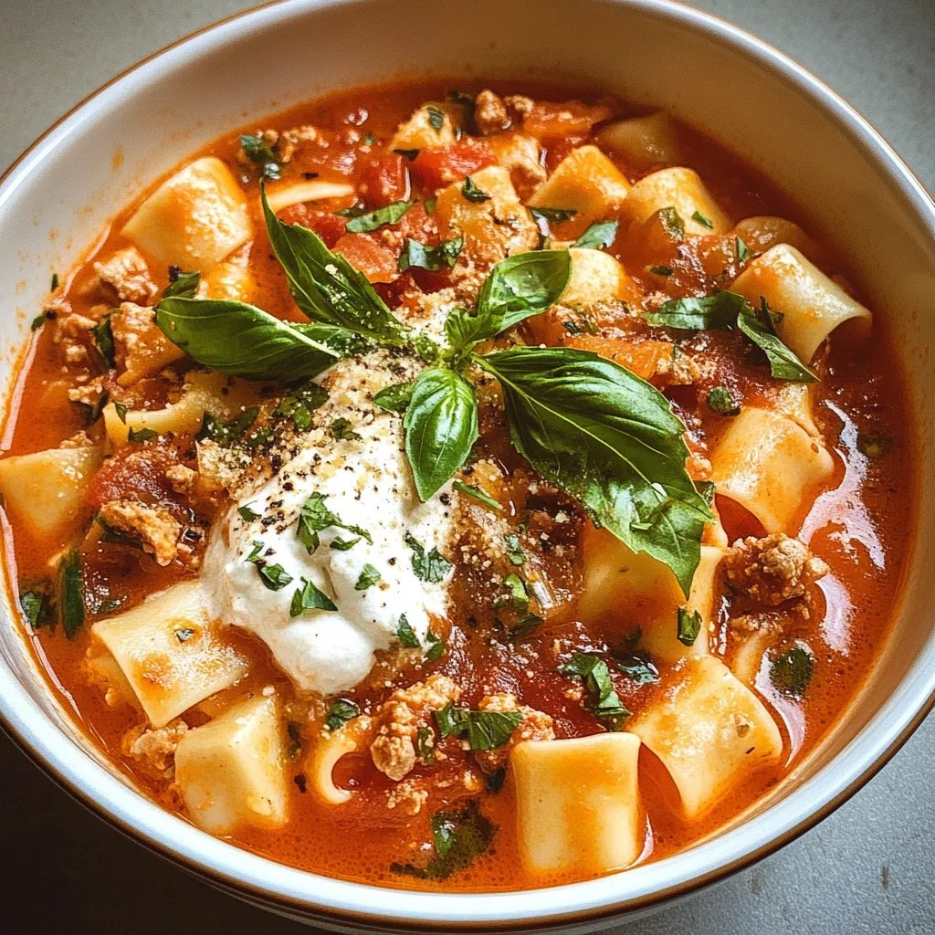 Lasagna Soup