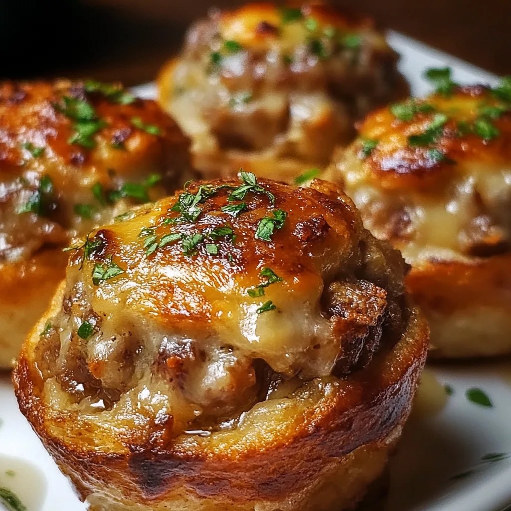 Gravy-Stuffed Stuffing Muffins
