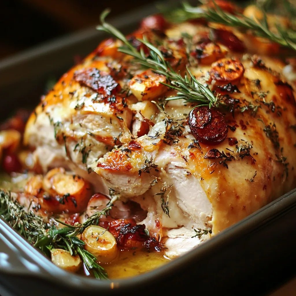 Best Christmas Stuffed Turkey Breast