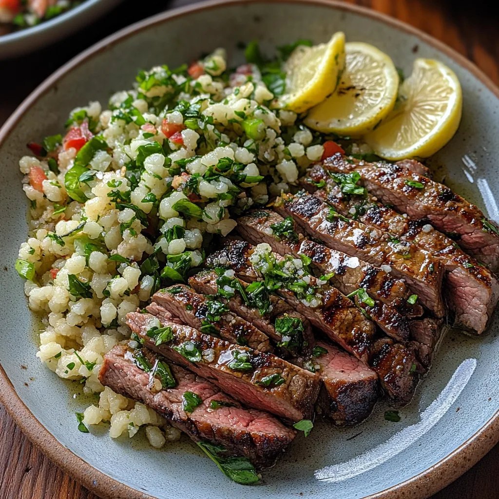 Grilled Skirt Steak w/ Lemon Herb Couscous Salad: An Incredible Ultimate Recipe