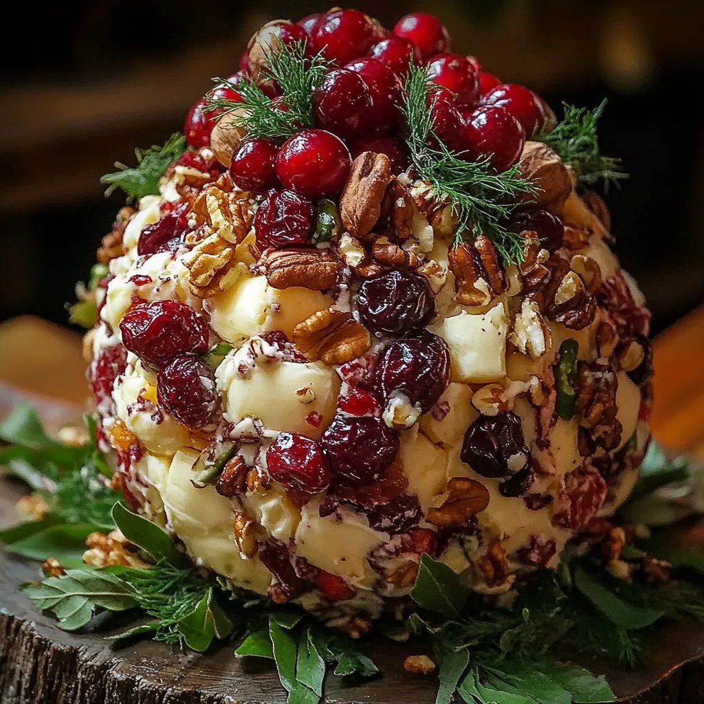 Quick Cranberry-Pecan Cheese Ball