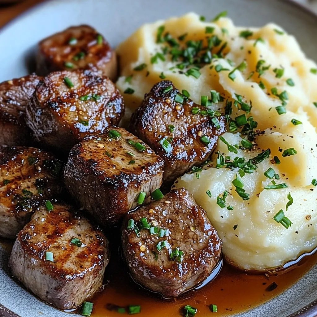Garlic Parmesan Steak Bites with Mashed Potatoes: An Incredible Ultimate Recipe