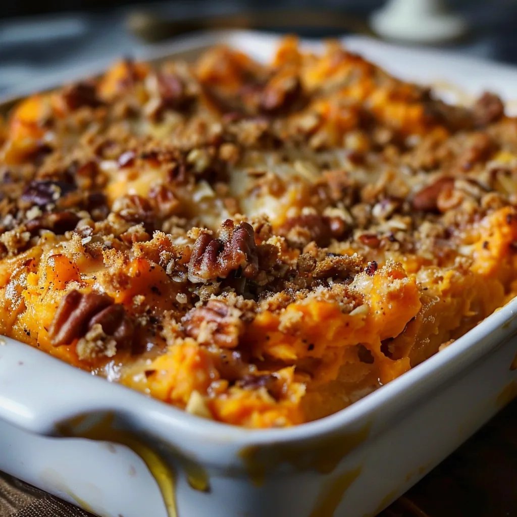 Southern Maple Sweet Potato Casserole