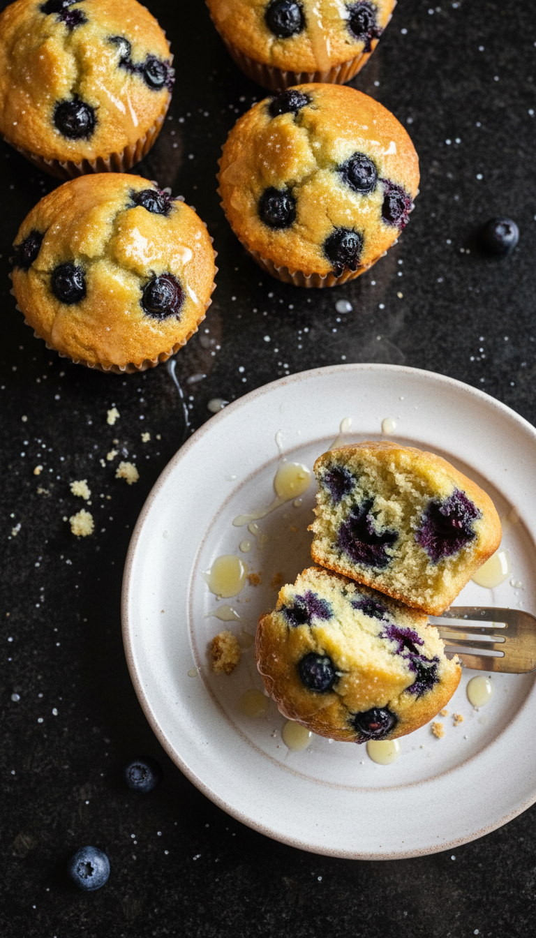 Zesty Lemon Blueberry Muffins