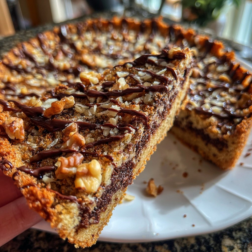 Nutty Cottage Cheese Brownie Tart