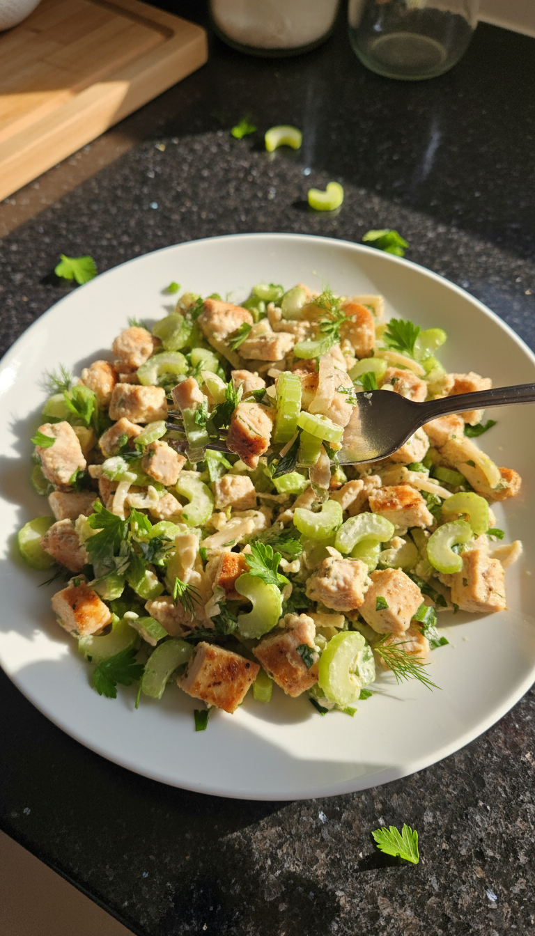 Celery Salad with Grilled Chicken