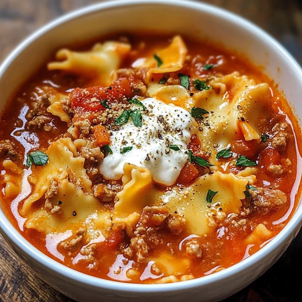 Homemade Lasagna Soup