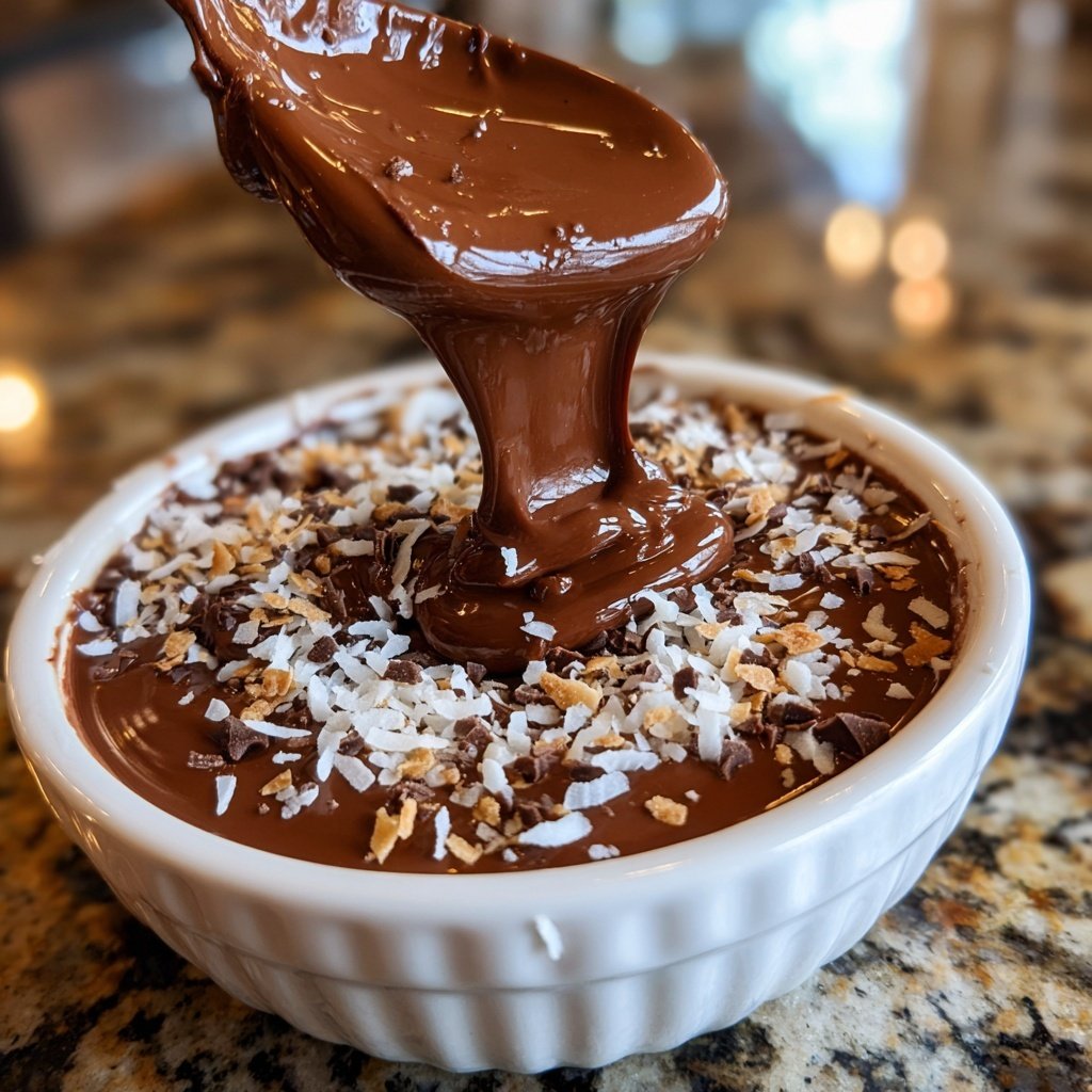 Choco-Coconut Dream Fondue Dip