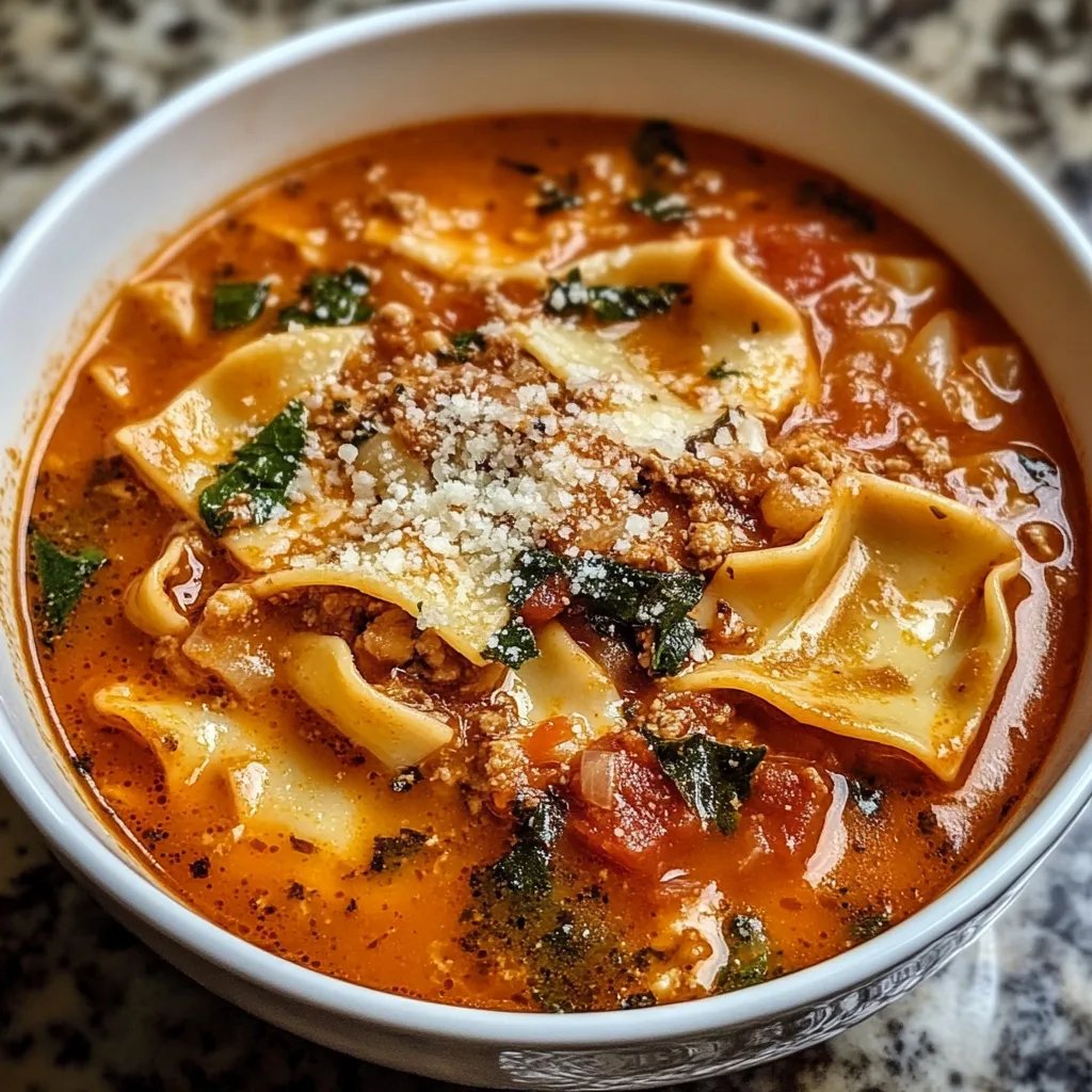 Flavorful Lasagna Soup
