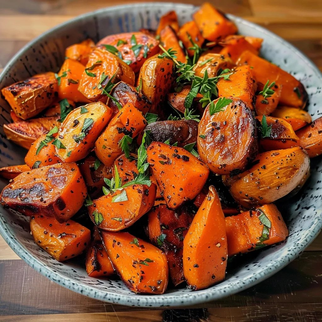 Roasted Sweet Potatoes & Carrots