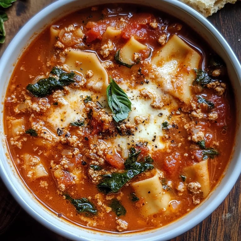 Healthy Lasagna Soup