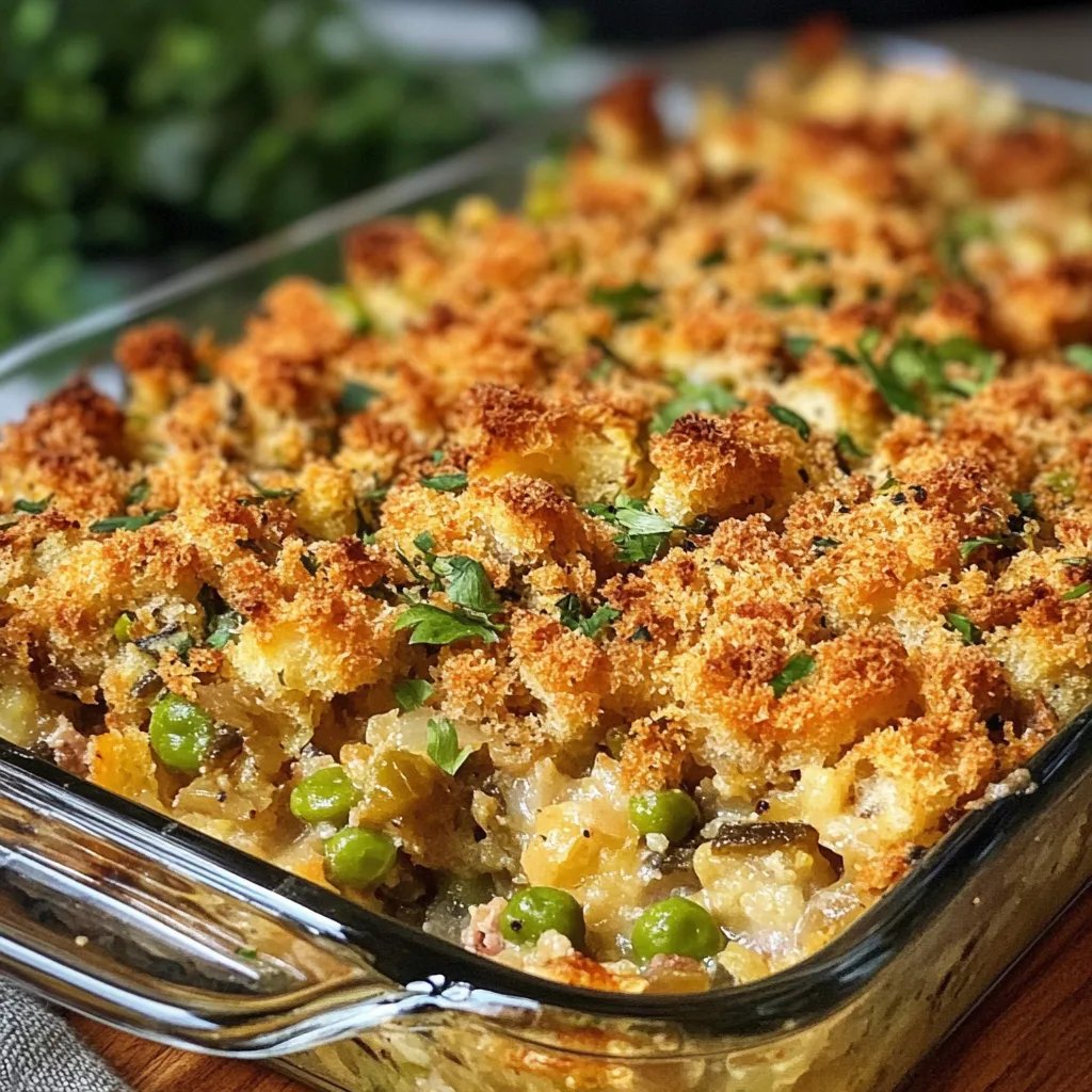 Green Bean Stuffing Casserole