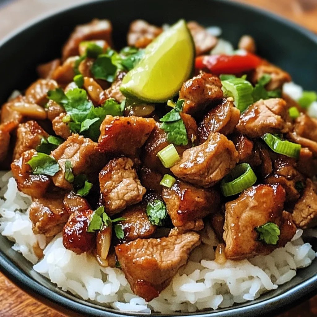 Zesty Ginger Lime Pork w/ Creamy Coconut Rice: An Incredible 7-Step Recipe