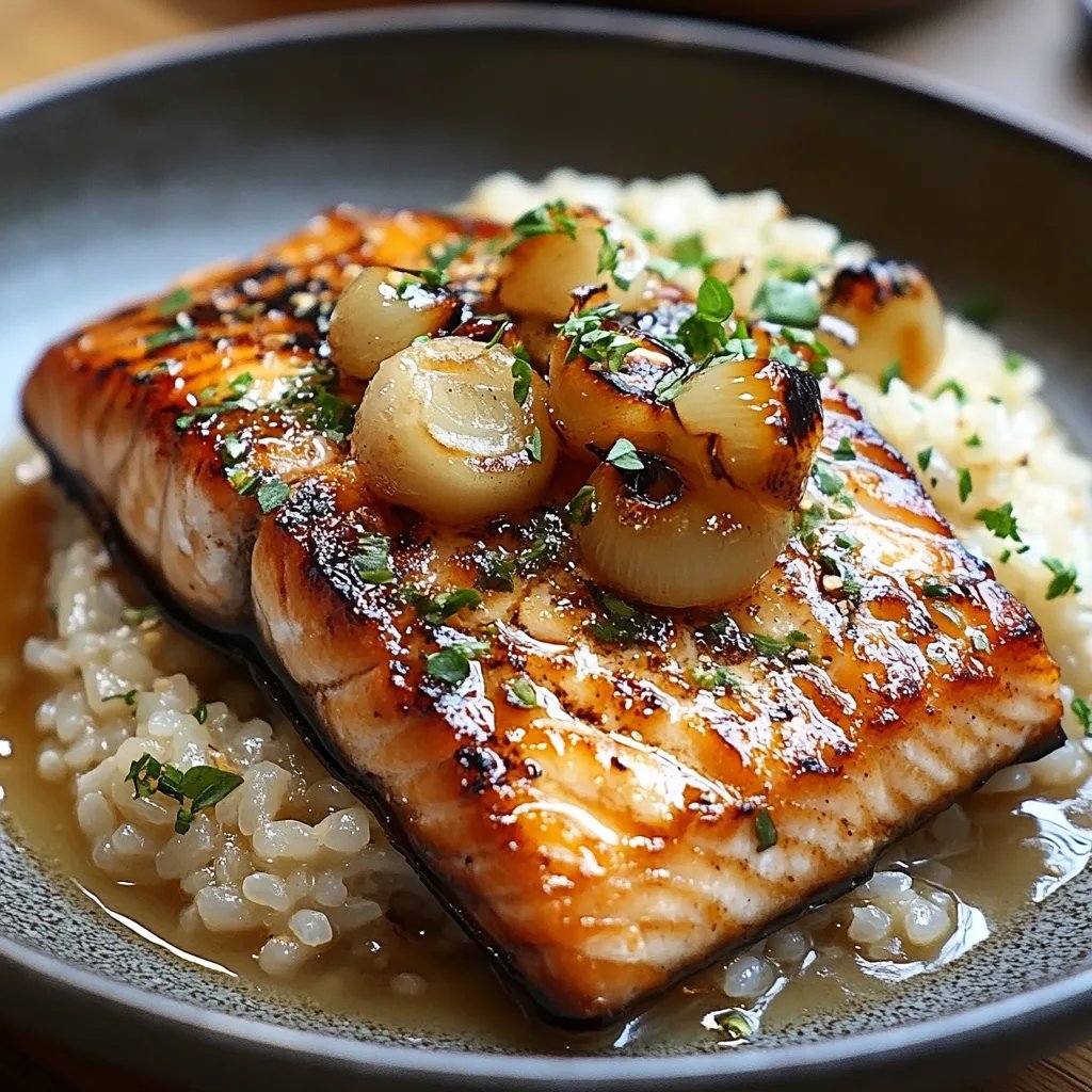 Japanese Style Risotto w/ Seared Salmon: An Incredible Ultimate Recipe