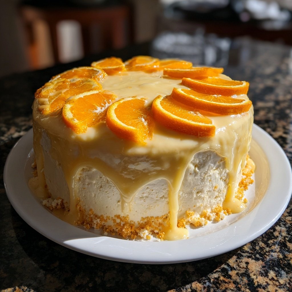Orange Vanilla Creamsicle Cake