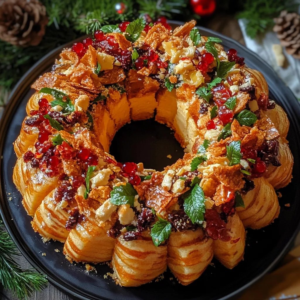 Christmas Taco Cheese Ball Wreath