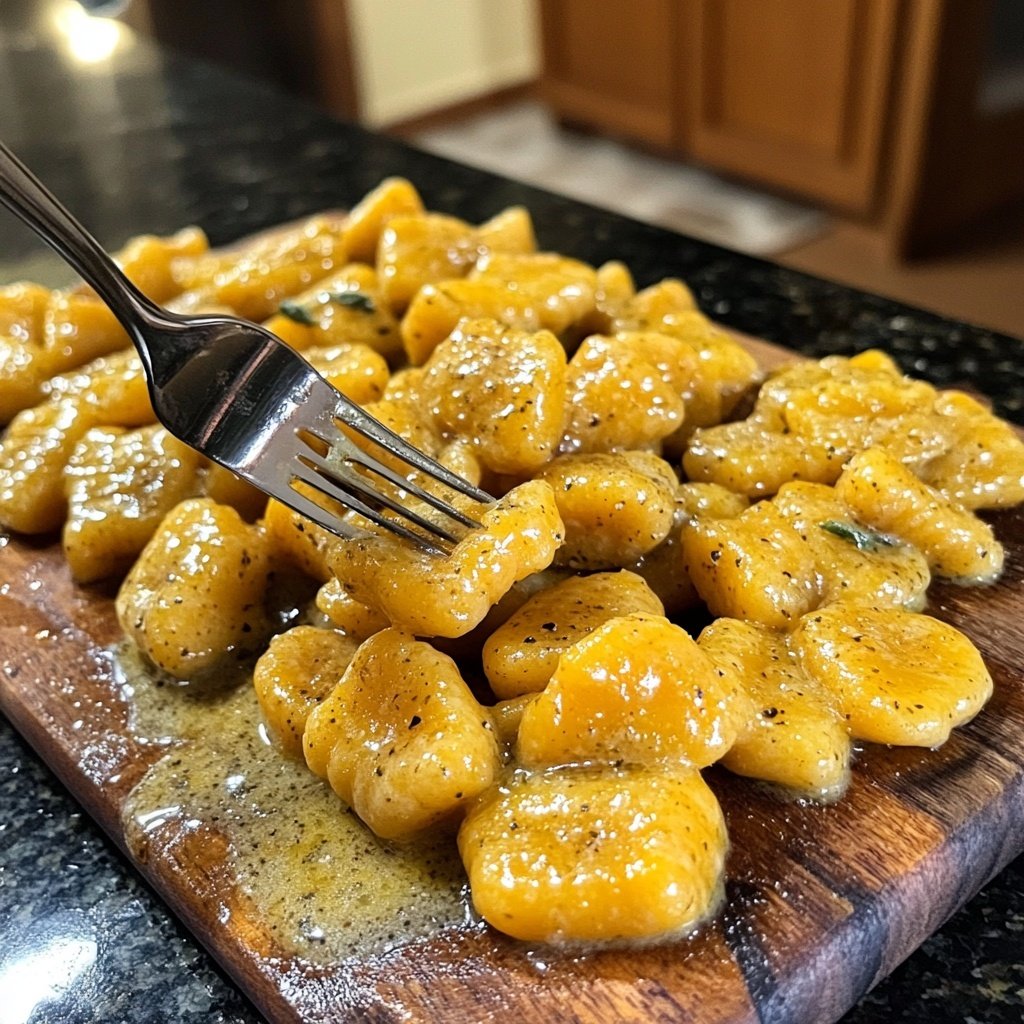 Butternut Squash Gnocchi with Sage Butter Sauce