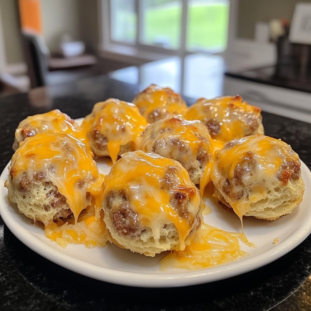 Sausage Balls with Red Lobster Biscuit Mix