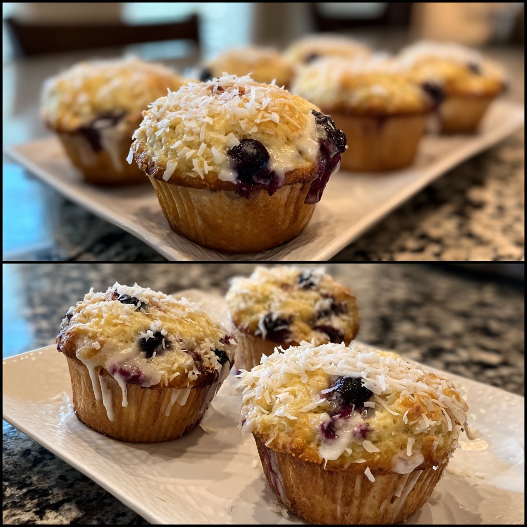 Blueberry Coconut Muffins Delight