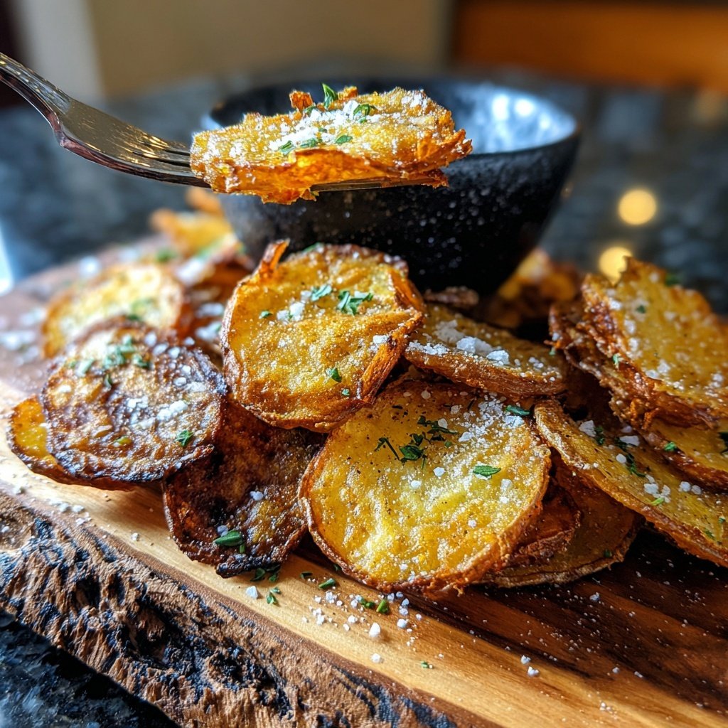 Airfried Crispy Potato Slices
