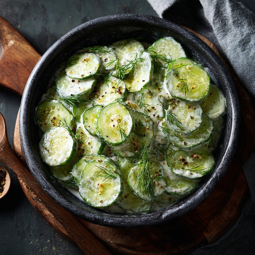 Creamy Cucumber Dill Salad
