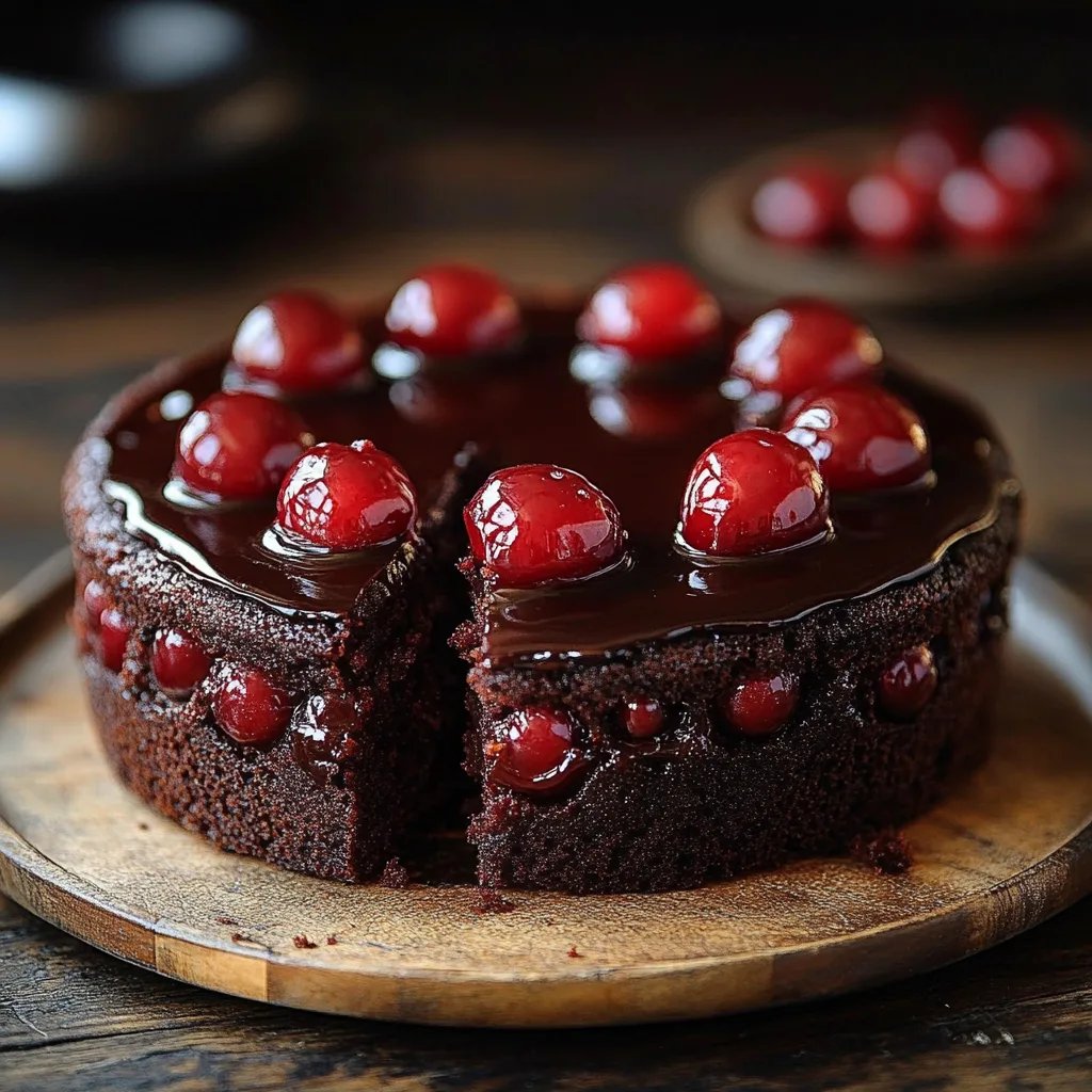 Chocolate Cherry Upside Down Cake: An Incredible, Amazing Delight