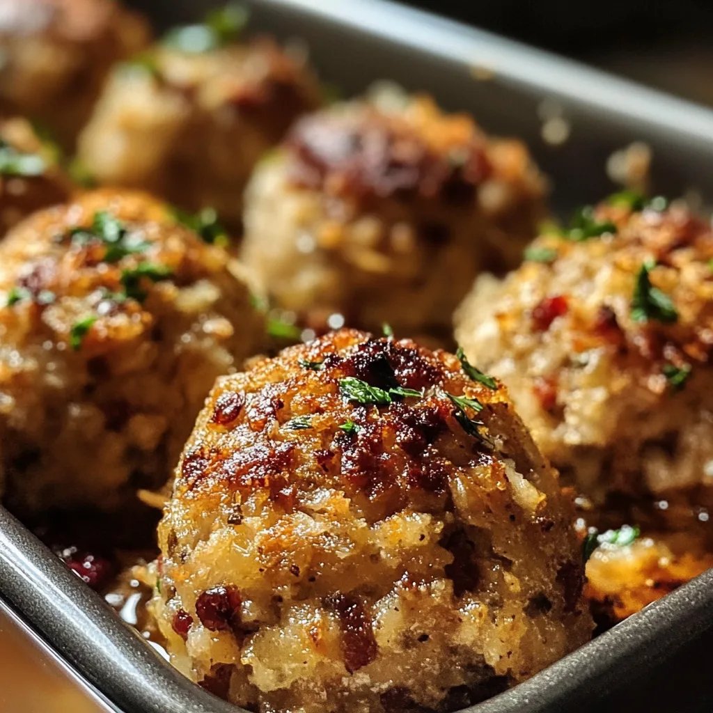 Thanksgiving Stuffing Balls