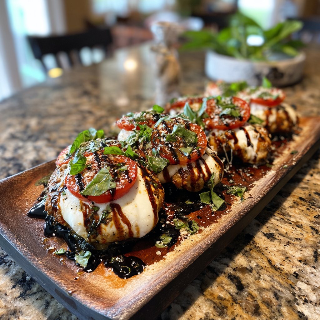 Caprese Chicken with Balsamic Drizzle