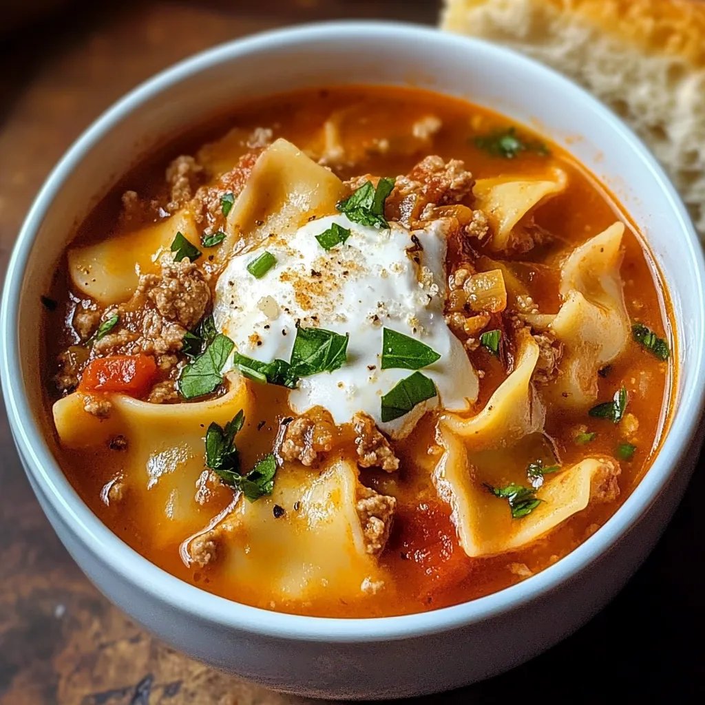 Homemade Lasagna Soup