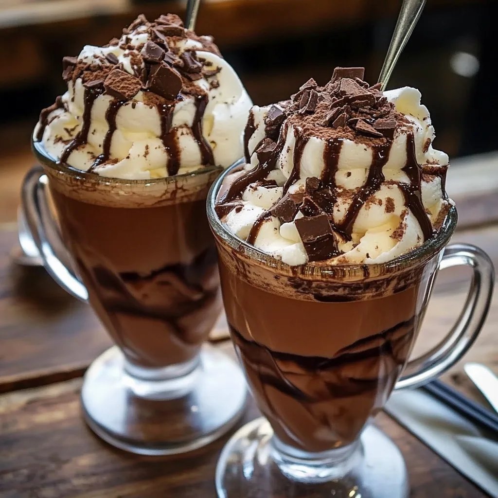 Hot Chocolate Floats