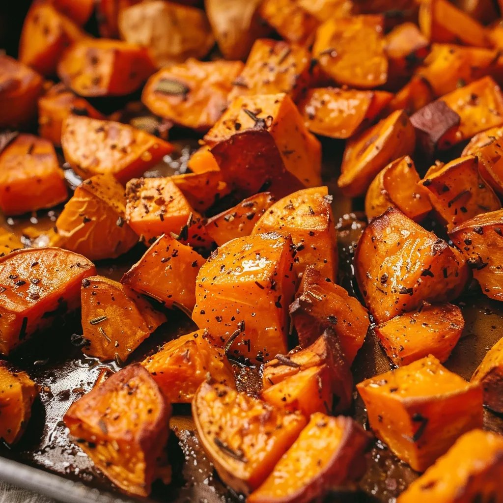 Savory Roasted Sweet Potatoes