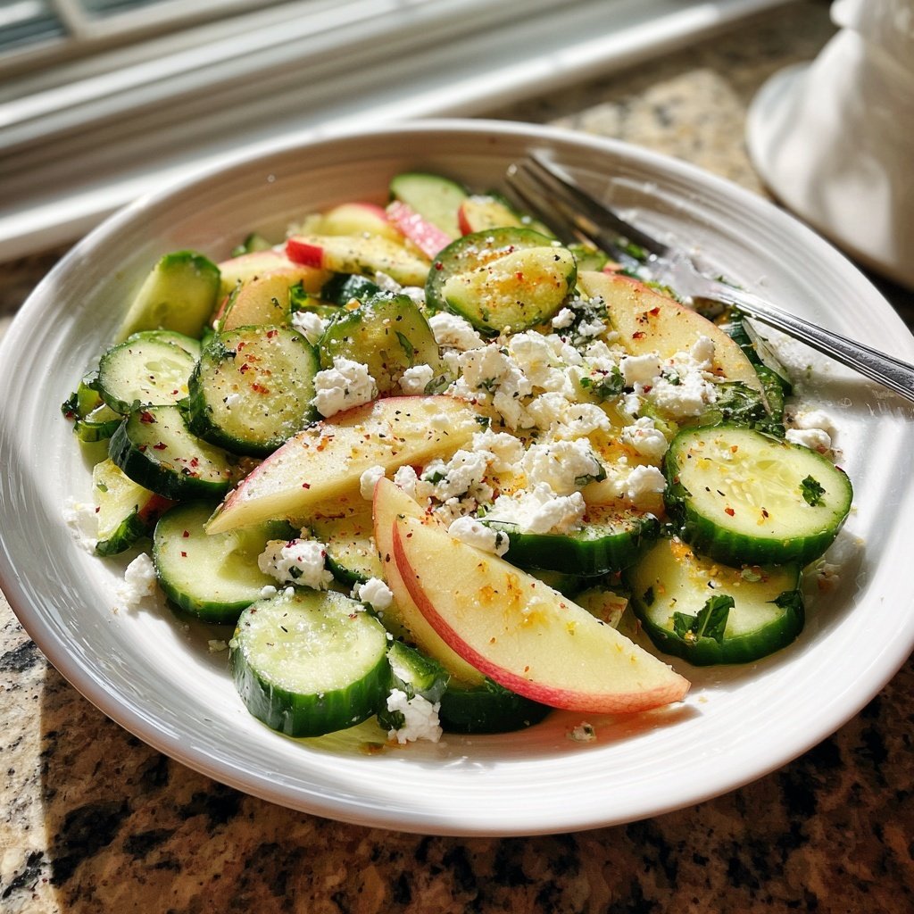 Crisp Cucumber Apple Salad