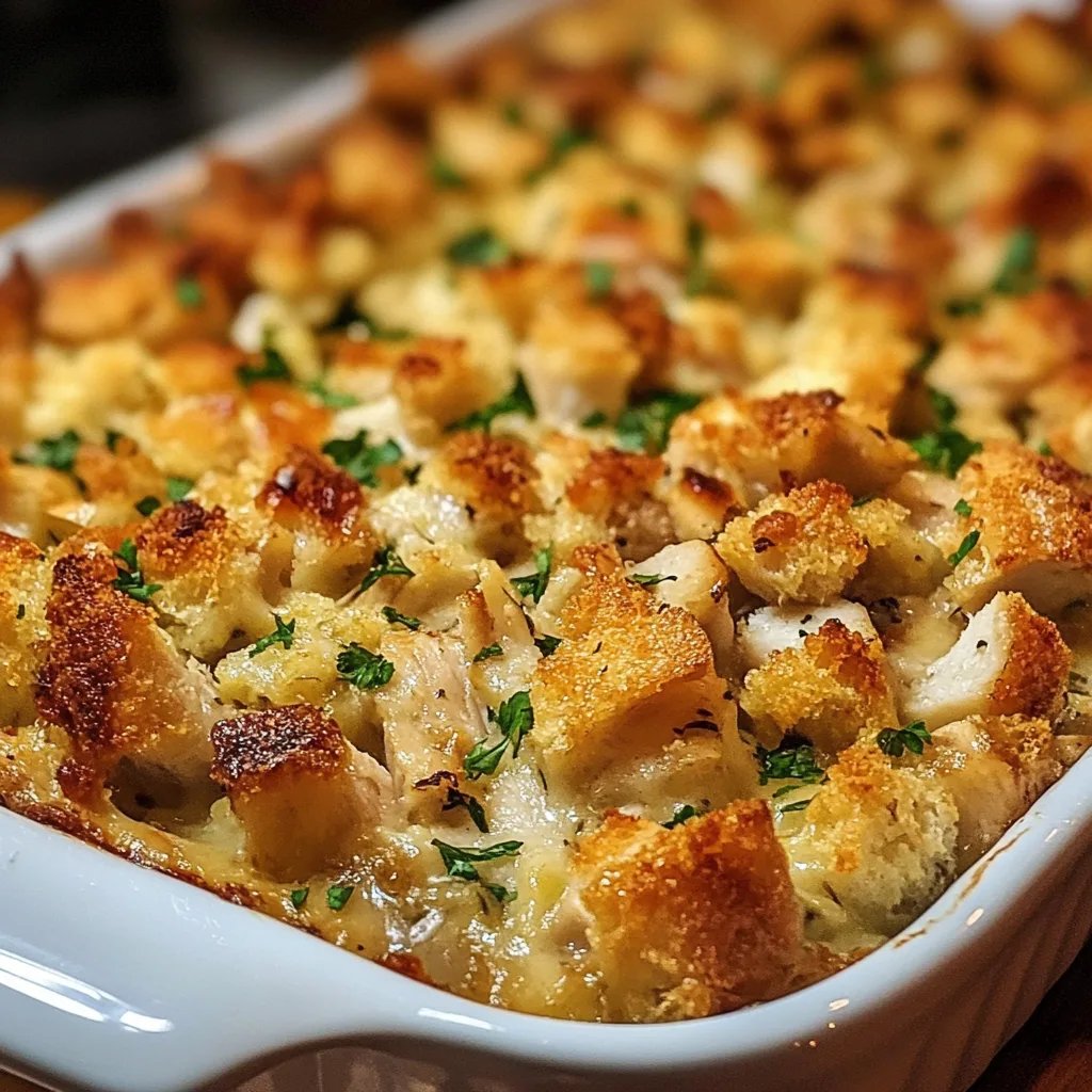 Dolly's Chicken and Stuffing Casserole