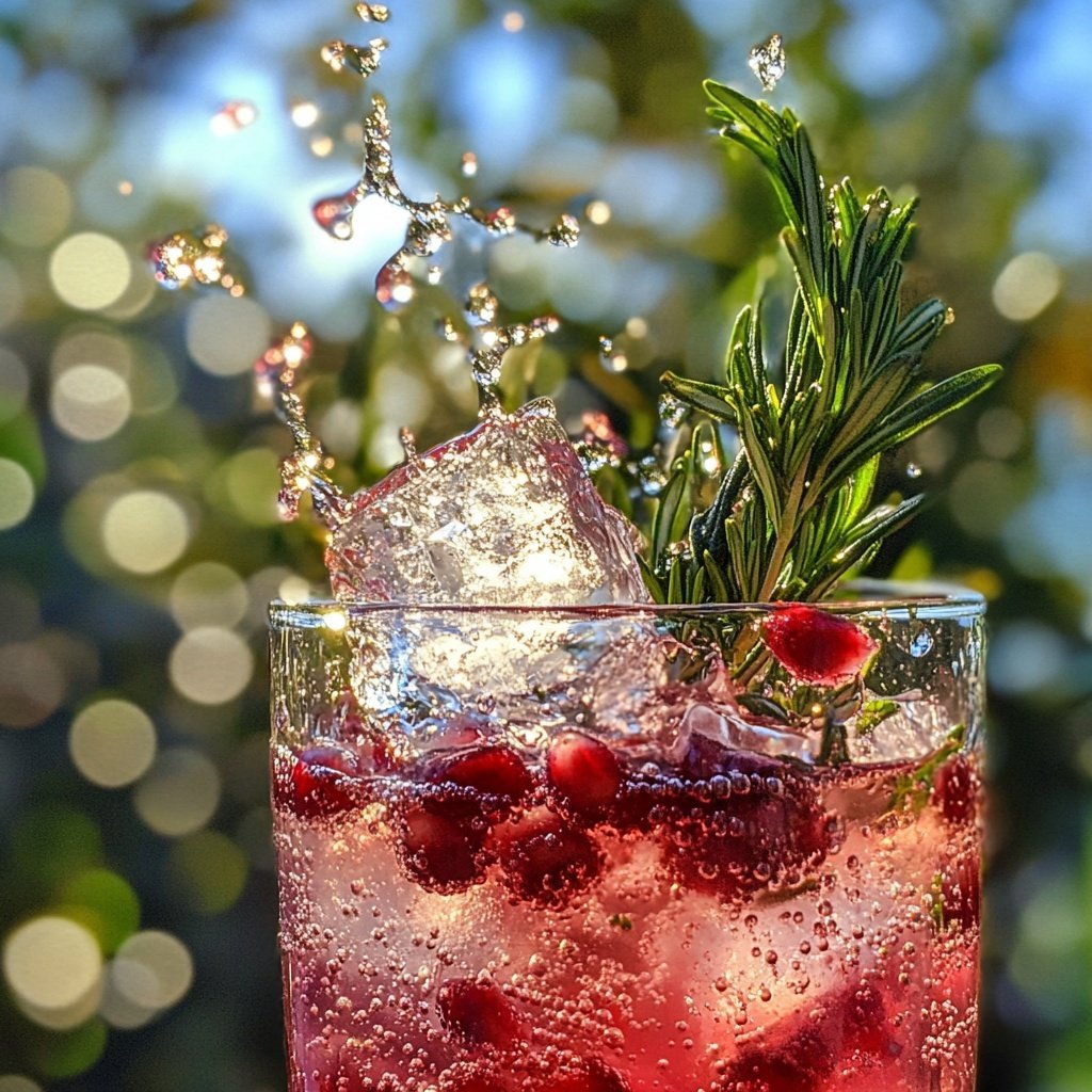 Pomegranate and Rosemary Gin Fizz Recipe
