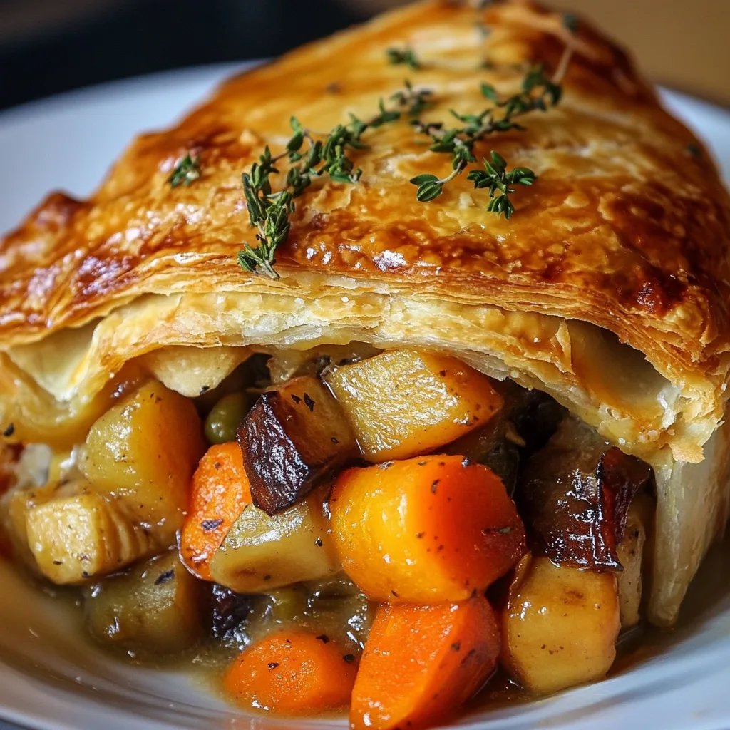 Roasted Autumn Vegetable Pot Pies