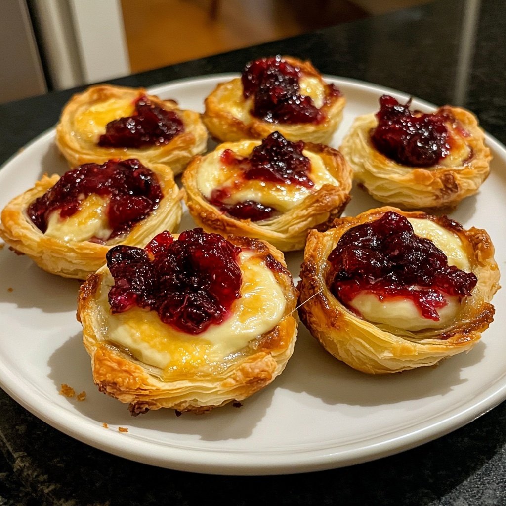 Mini Cranberry Brie Bites