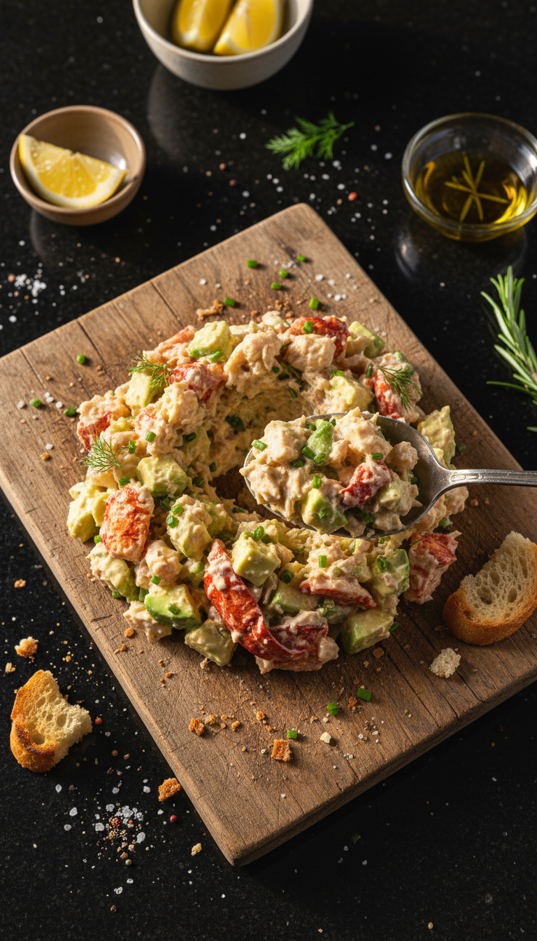Lobster and Avocado Tuna Salad