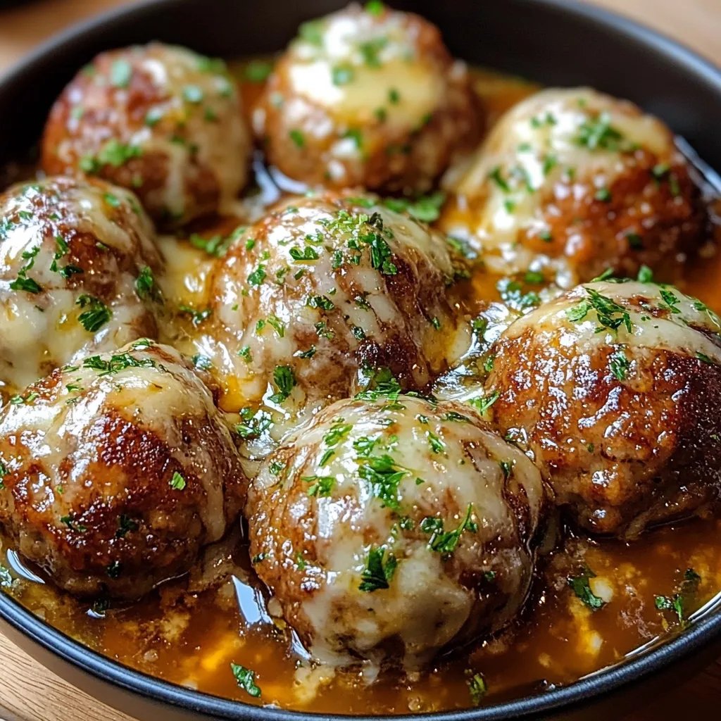 French Onion Meatballs w/ Savory Onion Sauce: An Incredible 7-Step Recipe