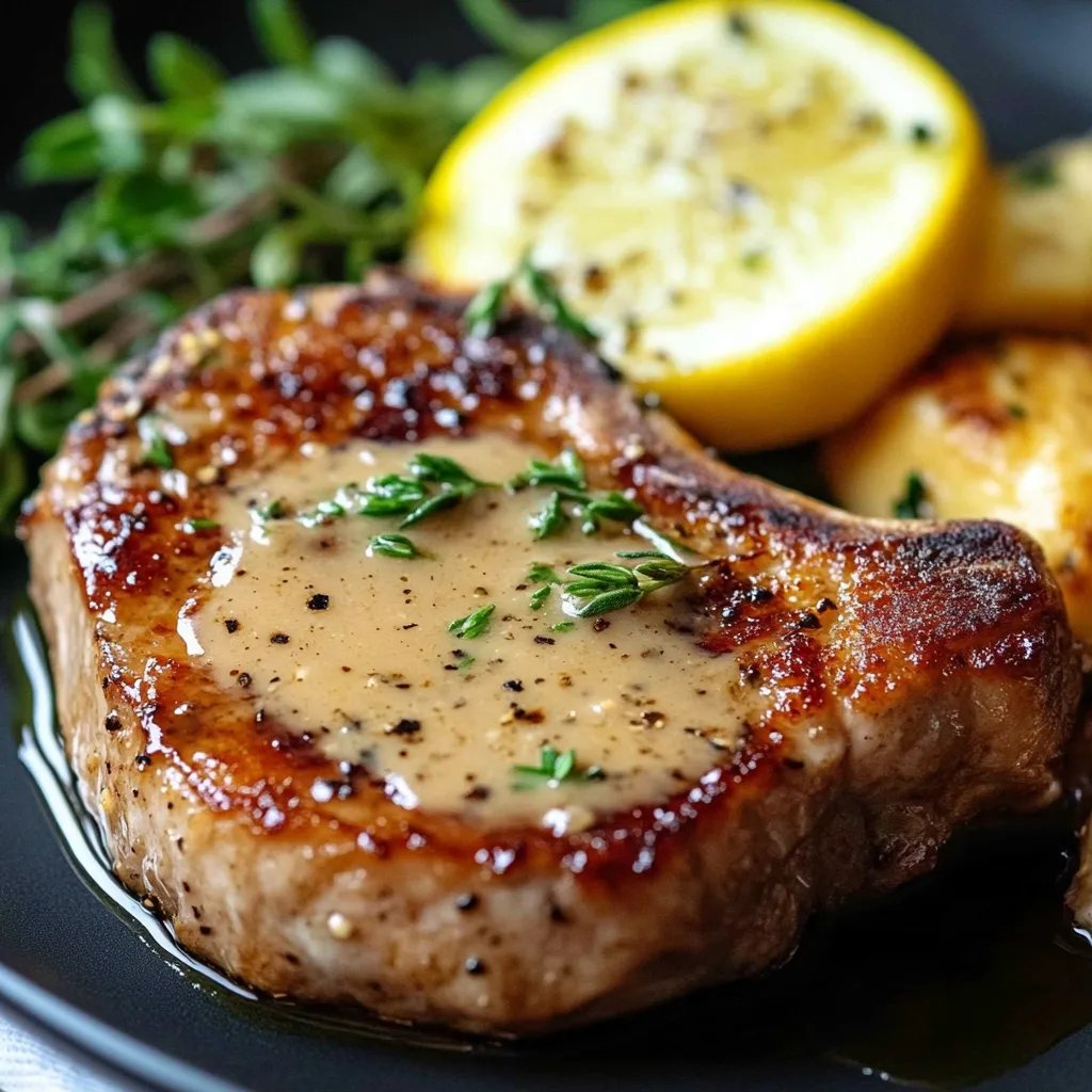 Delicious Pan-Seared Lemon Dijon Pork Chops: An Incredible Recipe for 4