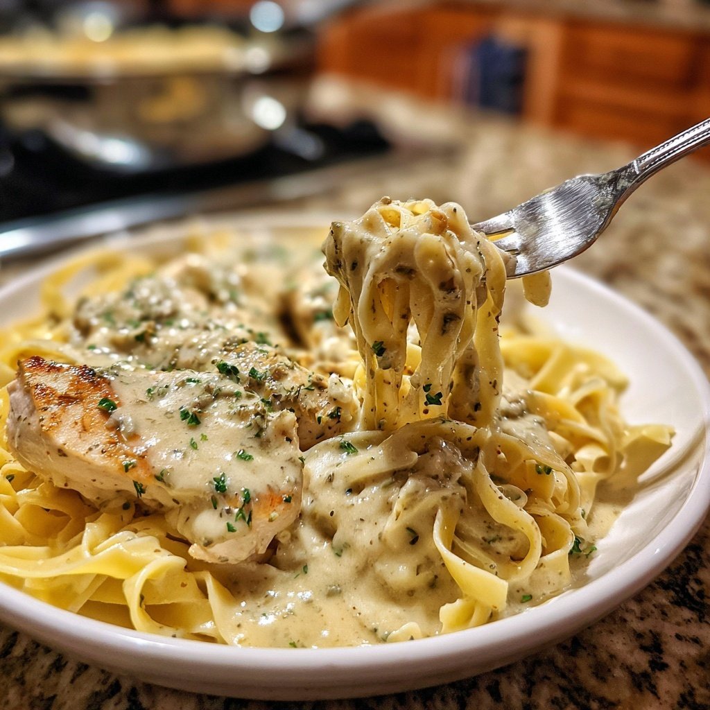 Creamy Chicken Breast with Egg Noodles