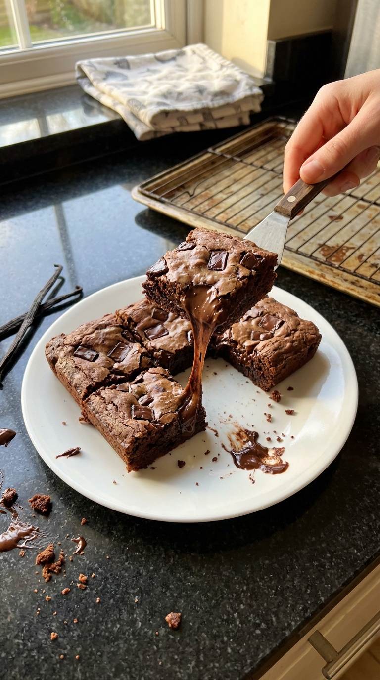 Vanilla Bean Fudge Brownies