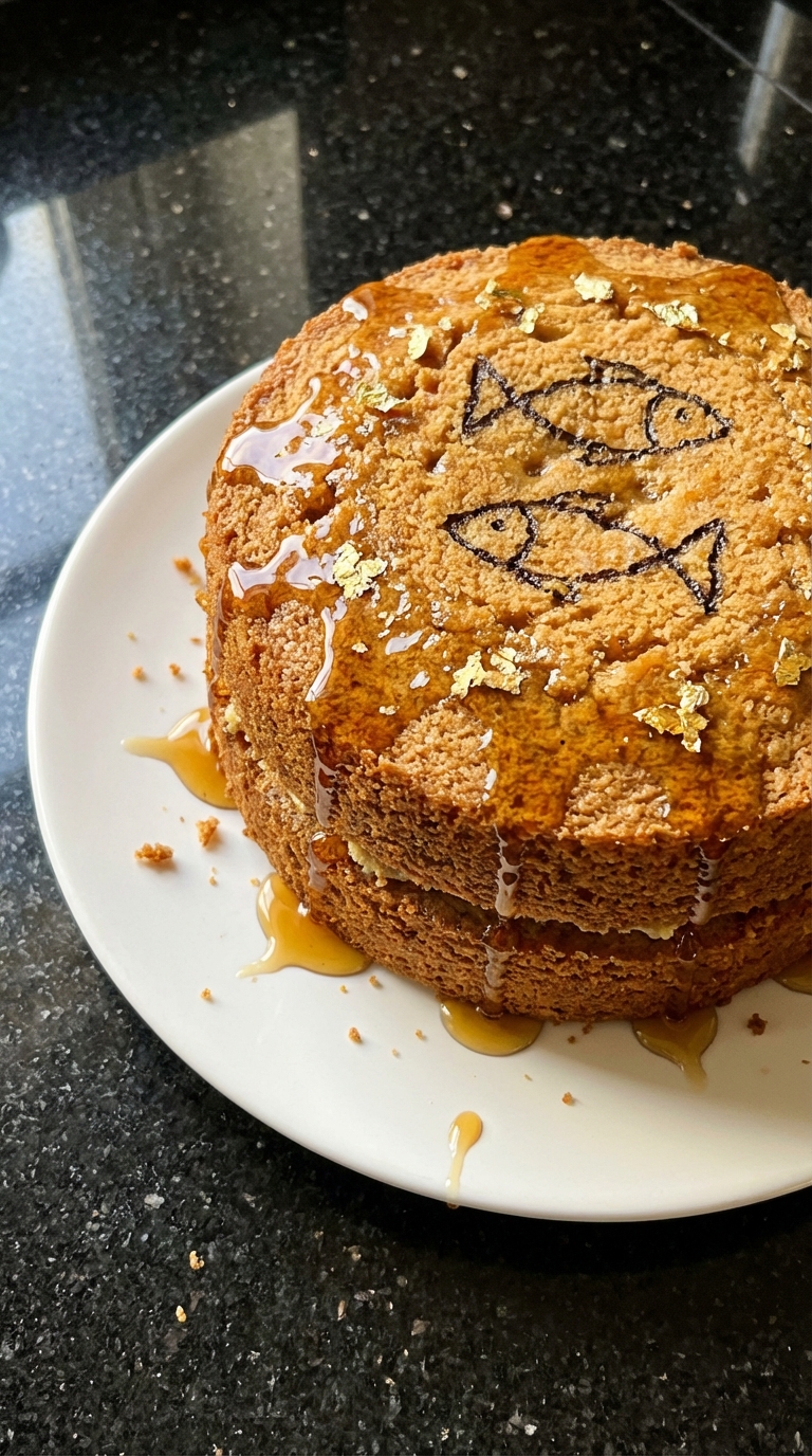 Pisces Maple Glazed Cake