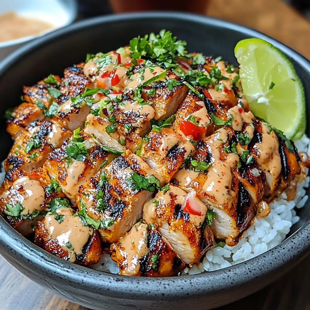 Sweet Chili Chicken Bowl w/ Lime Drizzle: An Incredible Ultimate Recipe