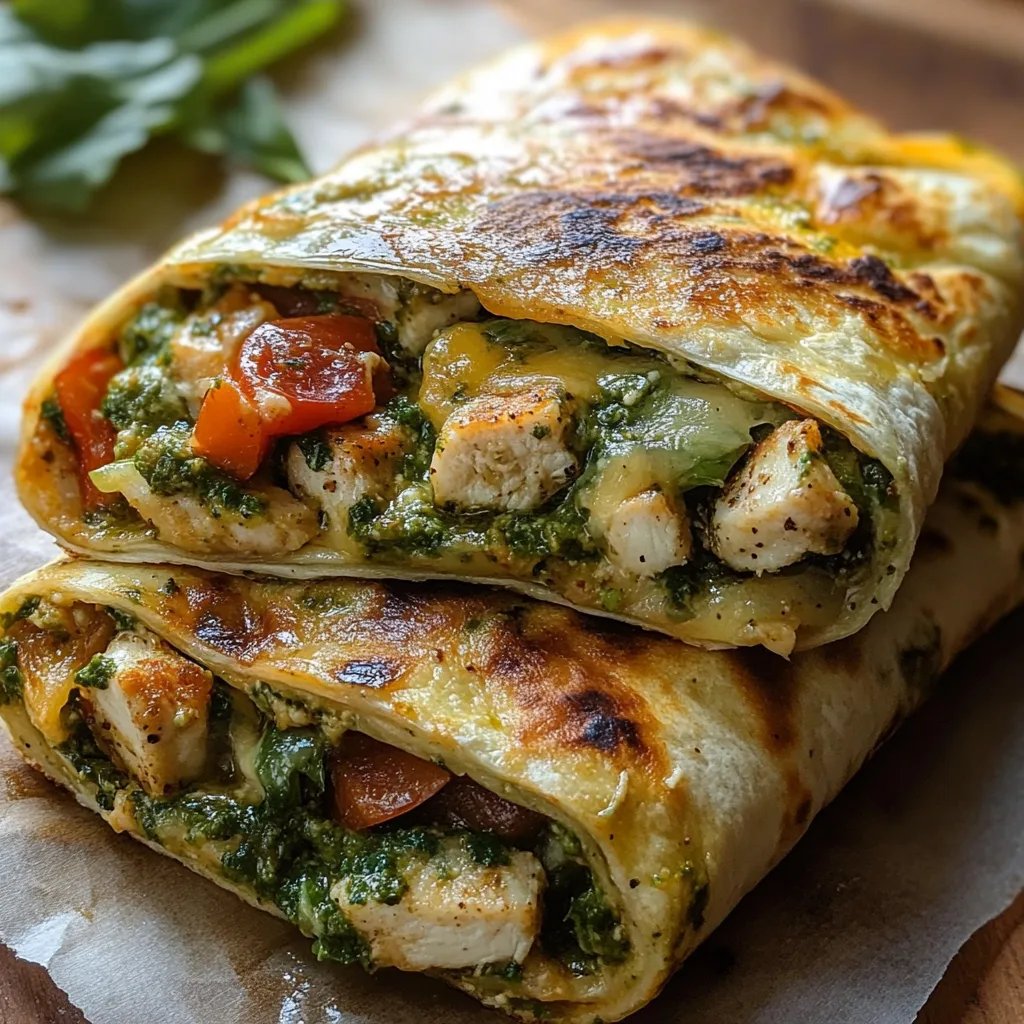 Pesto Chicken & Avocado Bacon Salad Wraps: An Amazing Ultimate Recipe